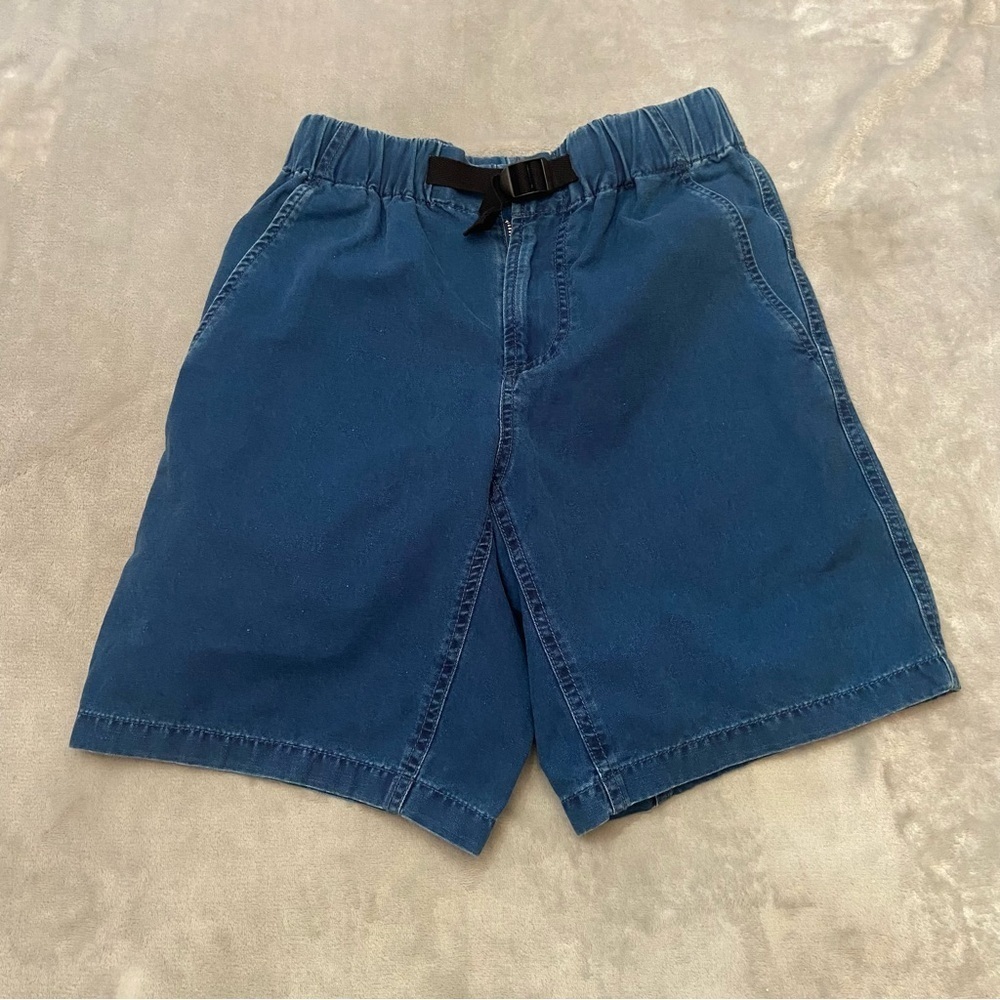 A.P.C. Youri Blue Cotton Denim Elastic Waist Drawstring Bermuda Shorts -  3381 - Picture 4 of 11